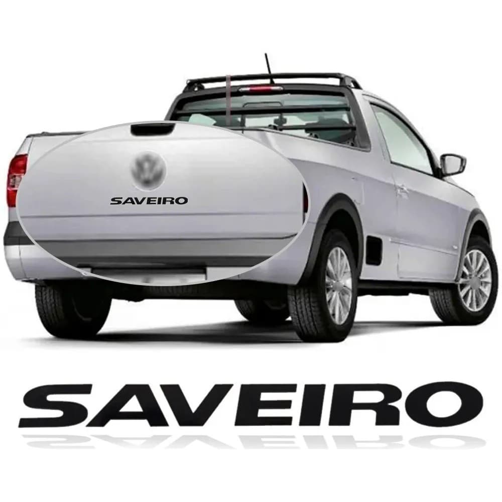 Adesivo Emblema Traseiro Tampa Caçamba Saveiro G5 G6 G7