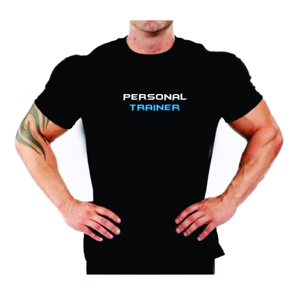 Camiseta Personal Trainer Dry Fit Blue Academia P14