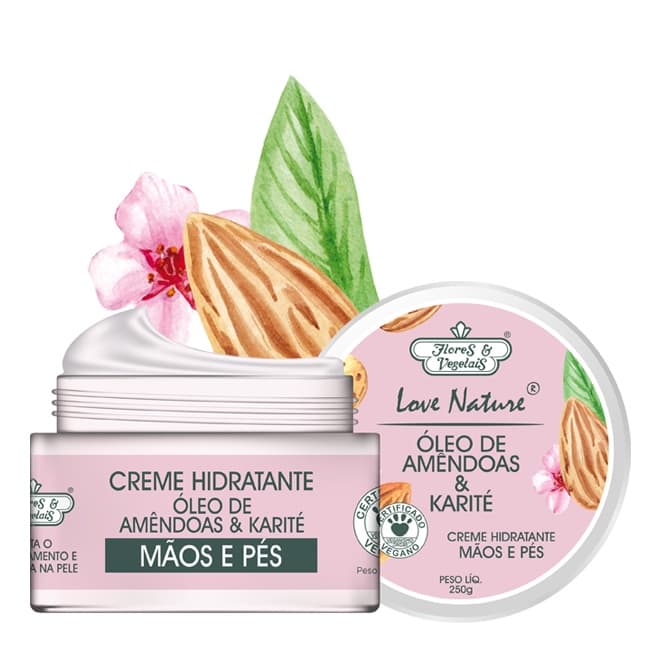 Creme Hidratante Óleo De Amêndoas & Karité Mãos E Pés