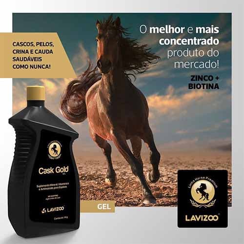 Cask Gold 1kg Suplemento Premium para Cascos Crina e Cauda de Equinos