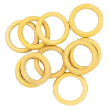 Argola de Madeira 4,8cm - Pact com 4 unidades