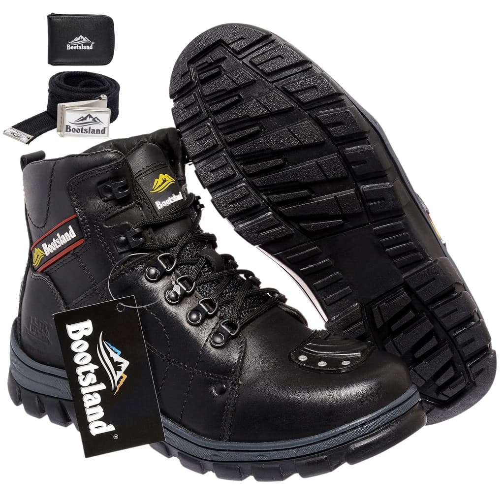 Kit Bota Bootsland Motociclista Masculina Moto Couro Lançamento!