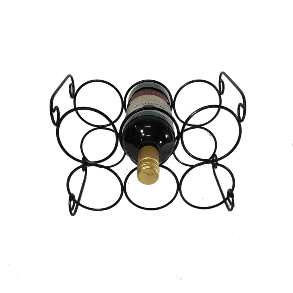 mini adega aramada para 6 garrafas de vinho, 750ml