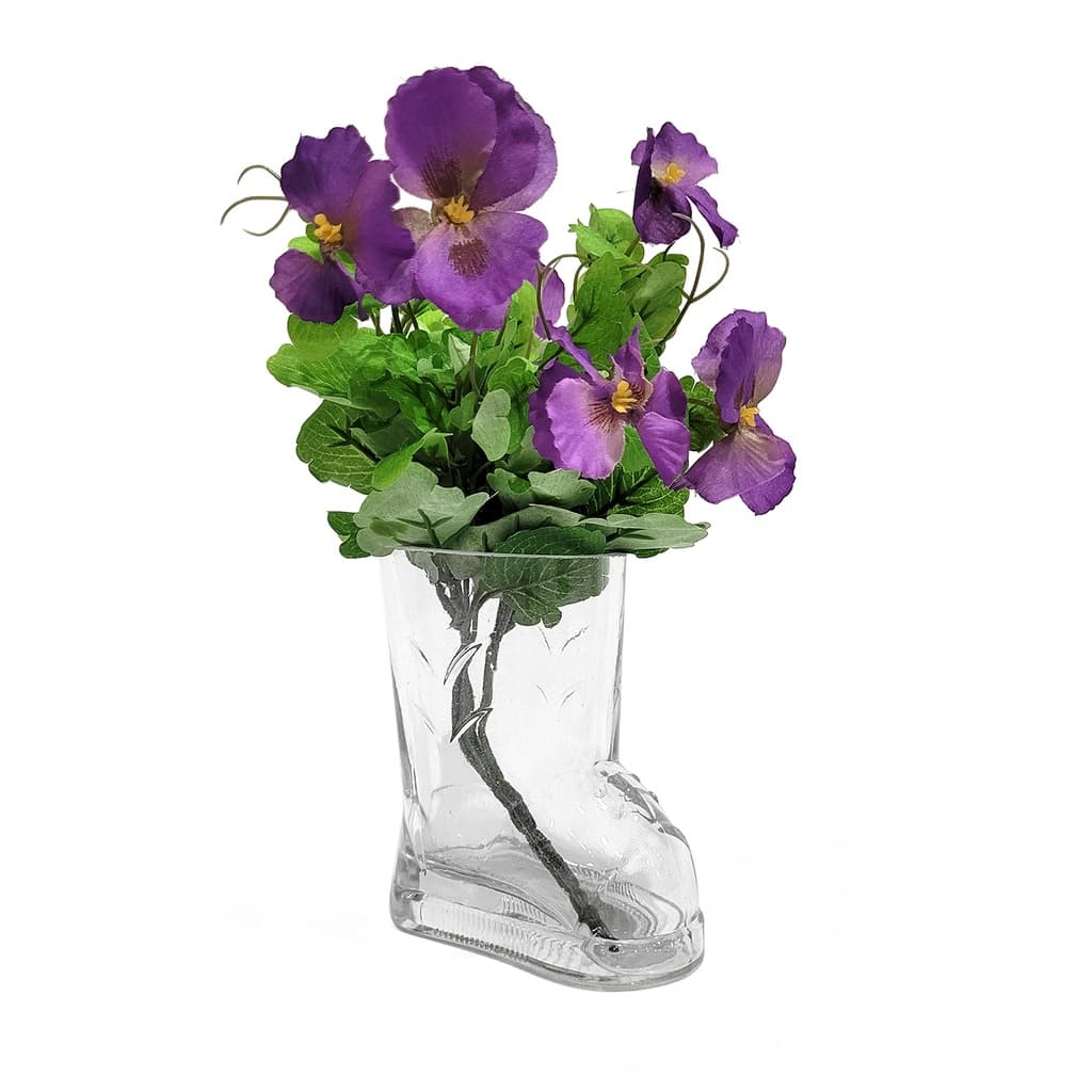 Vaso de Vidro Botinha Bota para Plantas e Flores