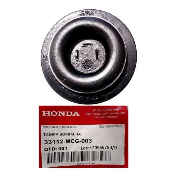 Tampa Borracha Protetor Lampada Farol Xre 300 Falcon 400 Cb 300 R Original Honda