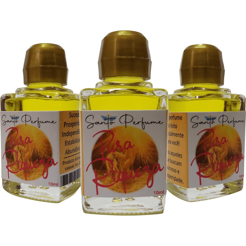 Perfume Pura Riqueza 10ml, atraia riqueza, independência e prosperidade