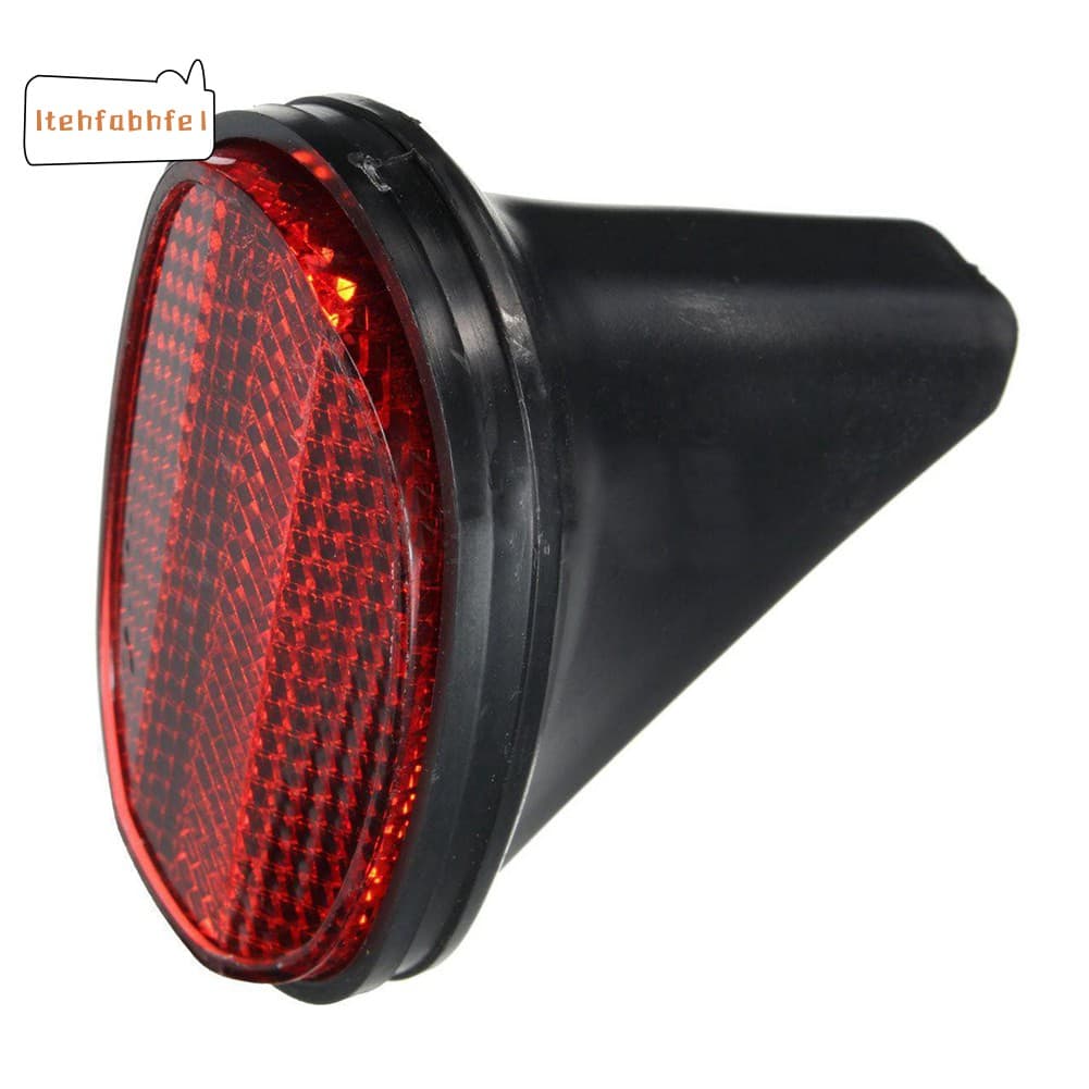 Transporte Rápido 1 Pcs Cauda Traseira Da Bicicleta Fender Refletor Paralama Oval Vermelho Preto Warnning