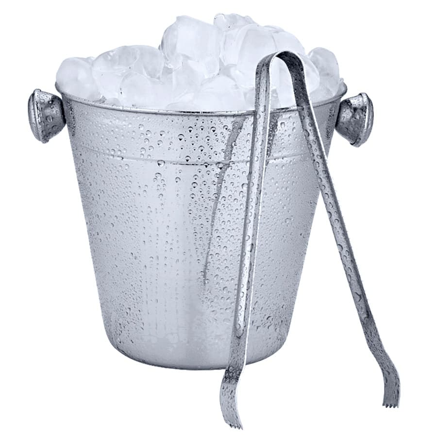 Balde De Gelo Inox 1200ml Com Pegador Aco Inox Para Bebidas 14873 - Yazi