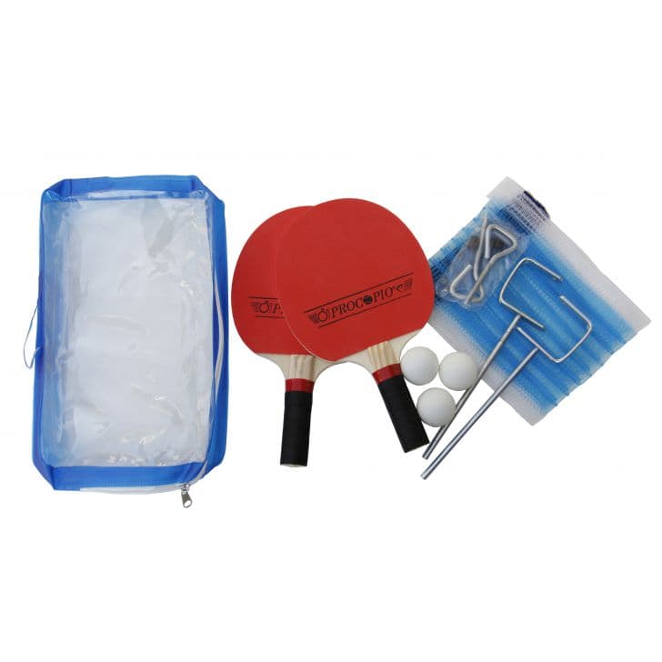 Ping-Pong Kit com 2 Raquetes Bolinhas e Rede Tênis de Mesa Procópio