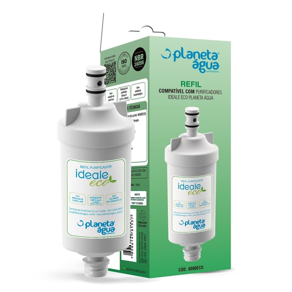 Refil Filtro Purificador Planeta Água Ideale Eco e Eco Decor Original