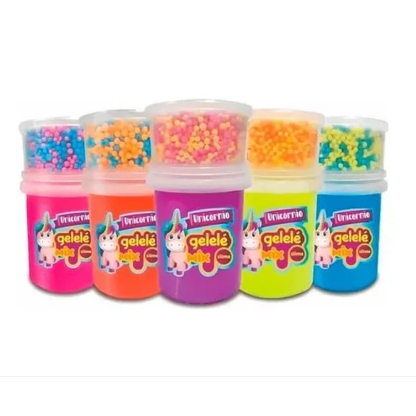 12pcs   Slime Gelele MIX Surpresa Unicornio Conjunto de 12    Presentes para crianças