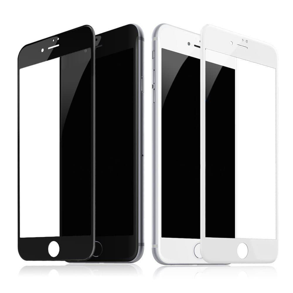 Película De Vidro 3d iPhone 7 / 8 / 7plus / 8plus com borda preto e branca