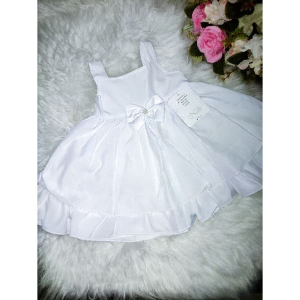 Vestido Branco infantil básico, Batizado
