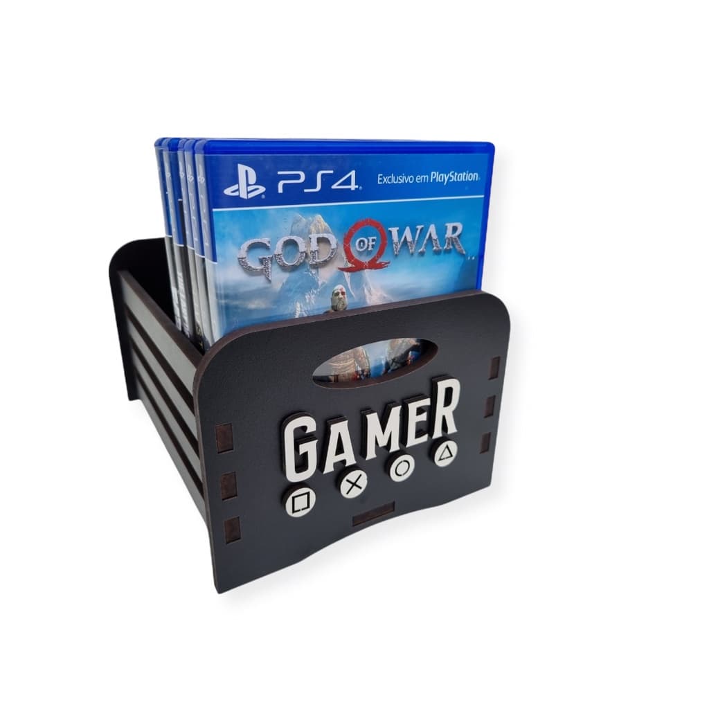 Porta Jogos Caixa Case Game Organizador Ps4 Ps3 Play Station