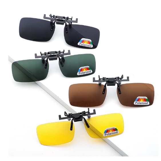 Óculos De Sol Com Lente Flip-up Para Visão Diurna E Noturna Clipe Dirigir