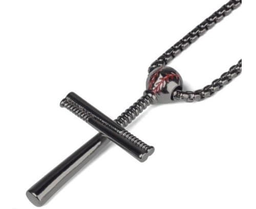 Corrente Com Crucifixo Aço Inox - Baseball