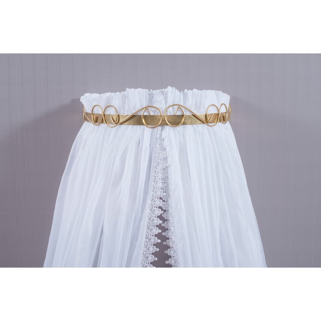 Mosquiteiro para Dossel Voal Delicado Luxo com Renda