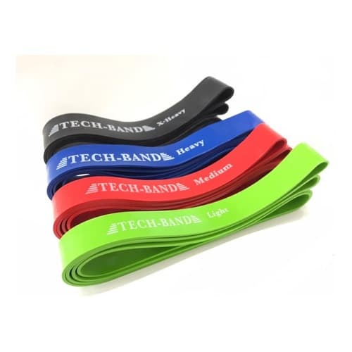 Kit Super Latex Band 4 Elasticos Borracha Funcional Treino