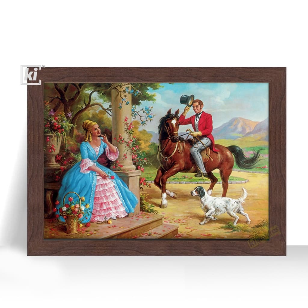 Quadro Decorativo Casa Rancho Riacho Sitio moldura 44cm