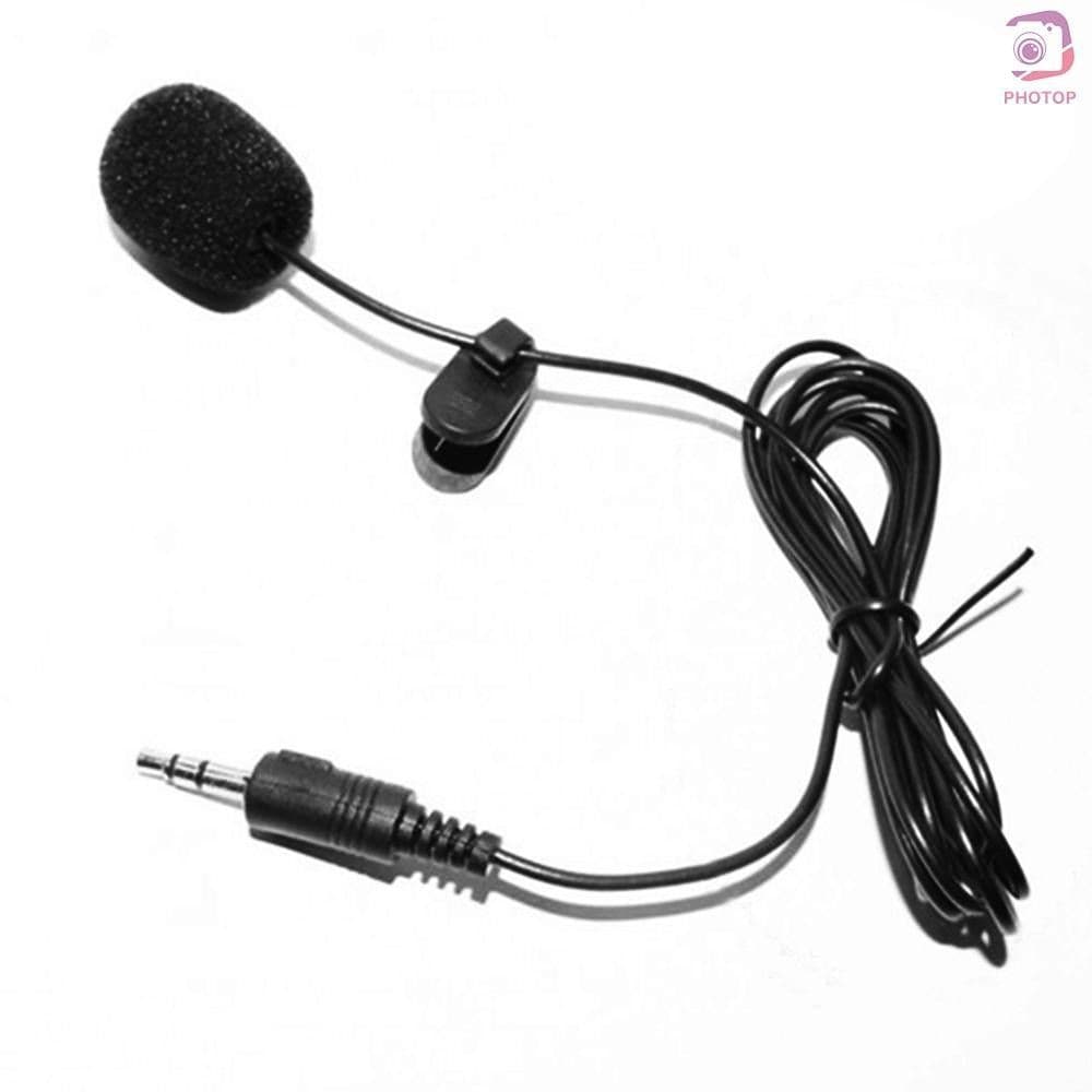 1 Microfone Lapela Áudio Estéreo com 1.5mts de Cabo Auxiliar e Entrada P2