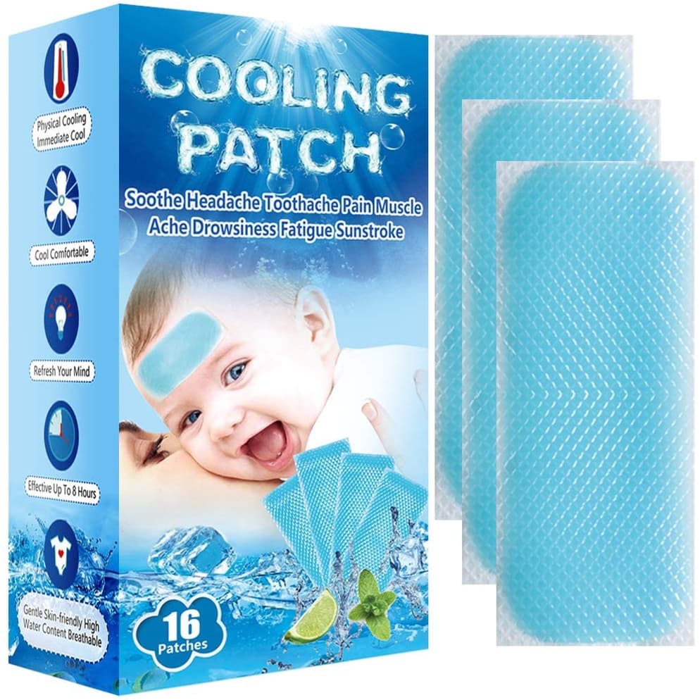 2pcs（1 pacote） adesivo febre de gel compressão refrescante