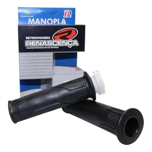 Manopla De Moto Com Roldana Cg Cargo Fan Titan Start 160 Par