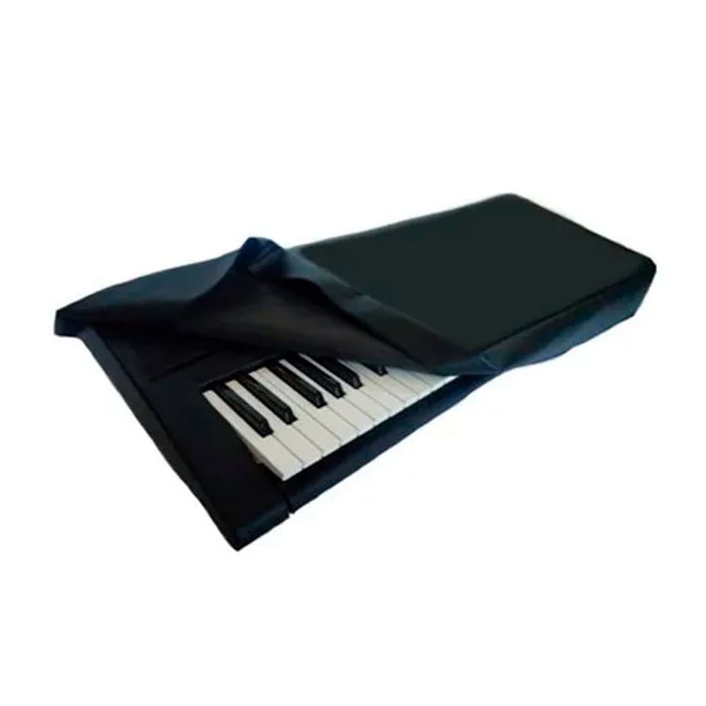 Capa Teclado 6/8 De Sobrepor Em Corino Preto - Tamanho P, M ou G