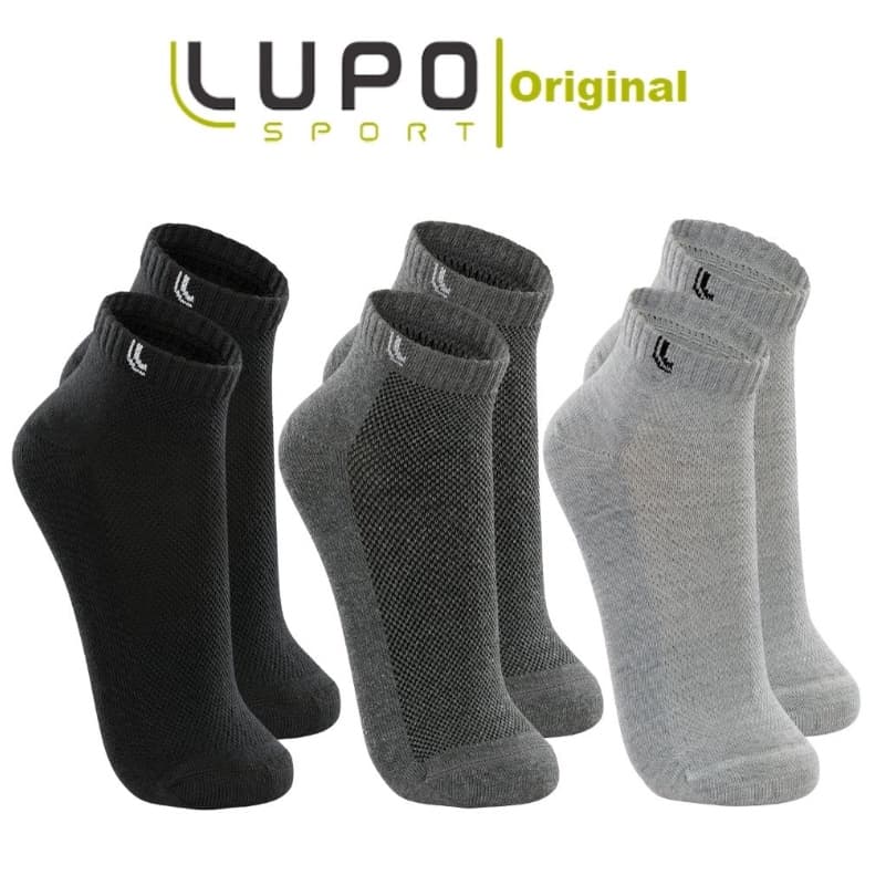 Kit Com 3 Pares Cano Curto Meias Masculina Algodão Lupo Sport Tamanho 33 ao 44