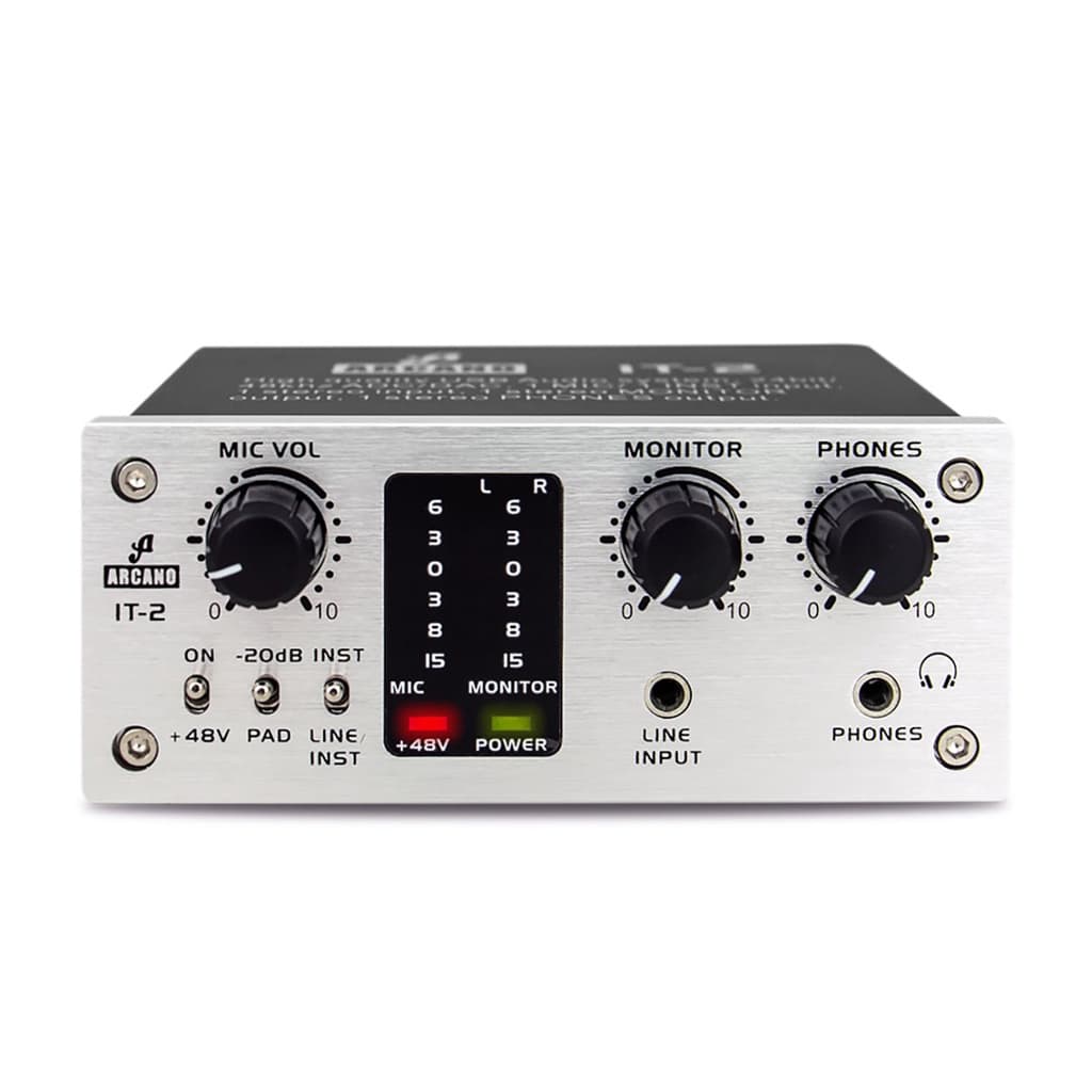 Interface de áudio USB Arcano IT-2 com pre-amp