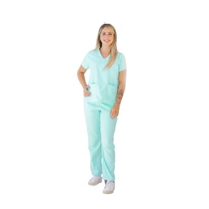 Kit 6 Conjuntos Scrub Com Bolsos Gabardine 10