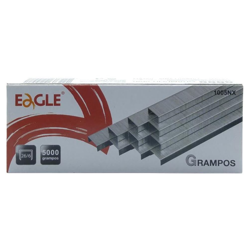 GRAMPO GALVANIZADO 26/6 CAIXA COM 5000 UNIDADES - EAGLE