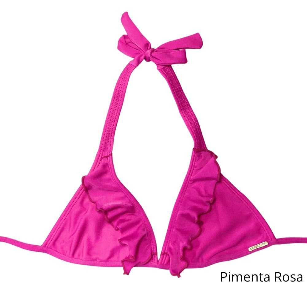 Cortininha De Biquini Top Com Babado Juvevil