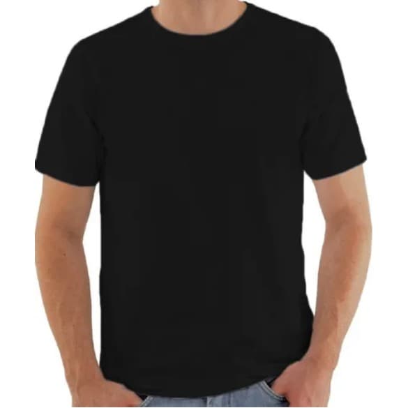 Camiseta Preta de qualidade 100% poliéster (160 de gramatura)  a melhor para sublimação!