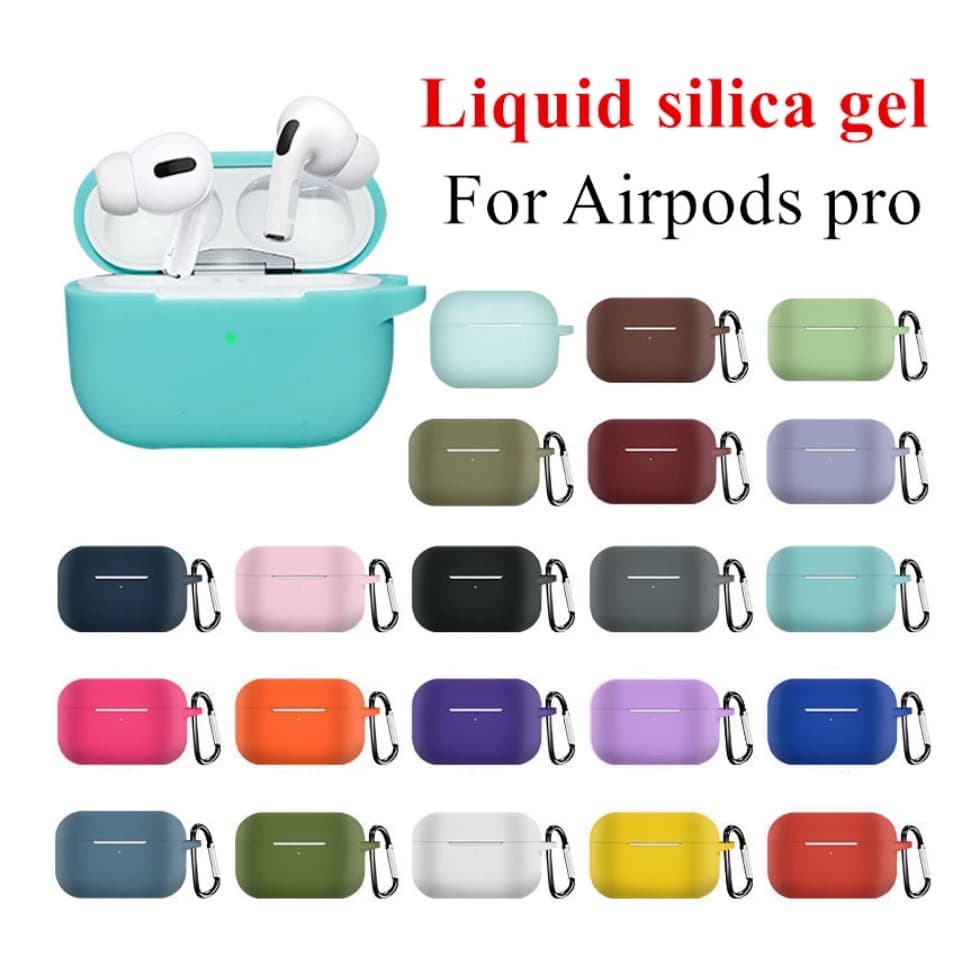 Capa Case Protetora De Silicone Para AirPods Pro I13 Inpods Com Gancho