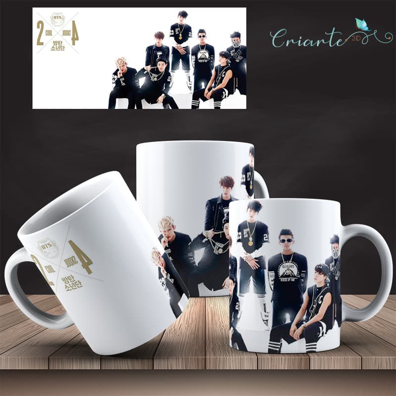 Caneca Porcelana BTS Modelo #02