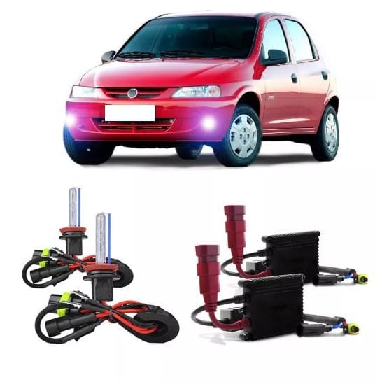 Kit Xenon Celta 1999 Até 2005 Farol De Milha H3 6000k
