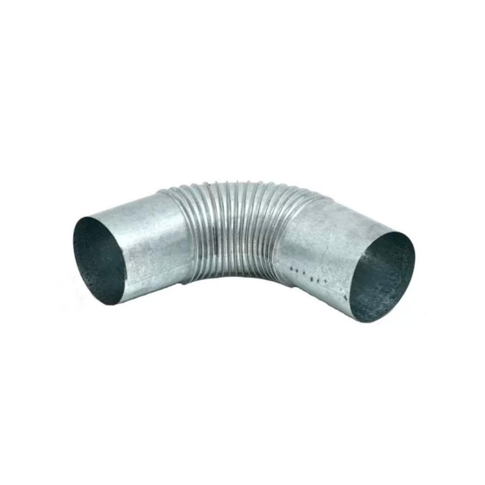 Curva Chaminé Galvanizada Sanfonada - Volpato, Tamanho: 110mm