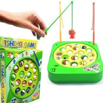 Brinquedo Infantil Pega Peixe Acompanha 3 Varas + 15 Peixinhos Pesca Maluca Oferta!