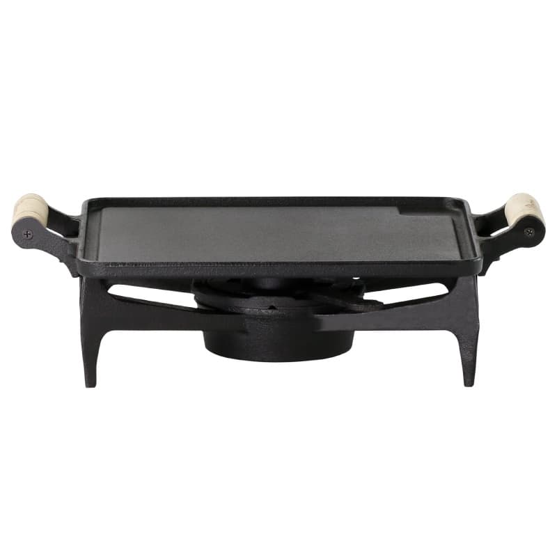 Chapa Rechaud De Mesa Ferro Fundido Retangular Liso Completo