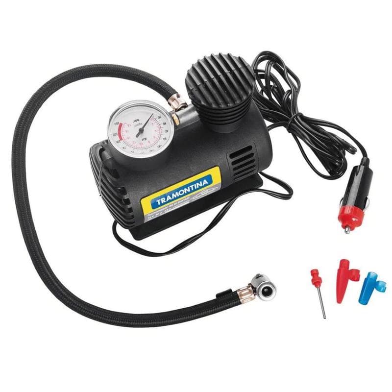 Mini Compressor De Ar Portatil Automotivo 12v 50w Tramontina