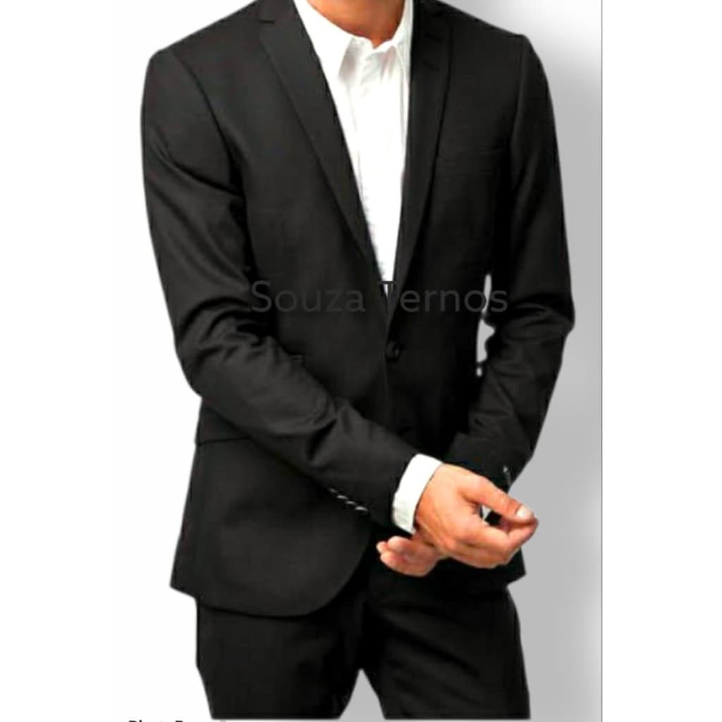 Terno masculino slim Oxford - Duas aberturas-- (calça+ paletó) paletó 2 em 1