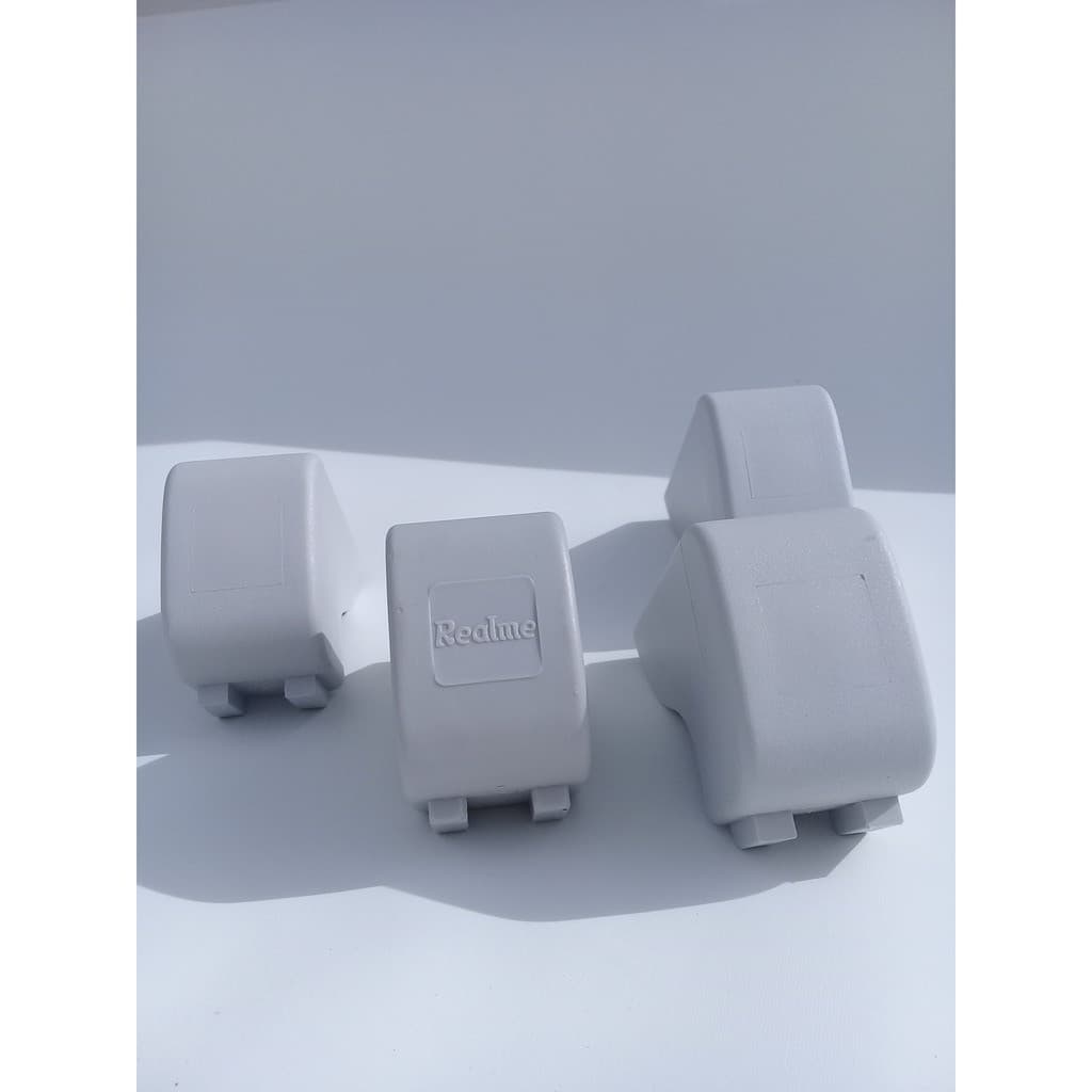 Ponteira Plástica Cinza para Móveis 50x30