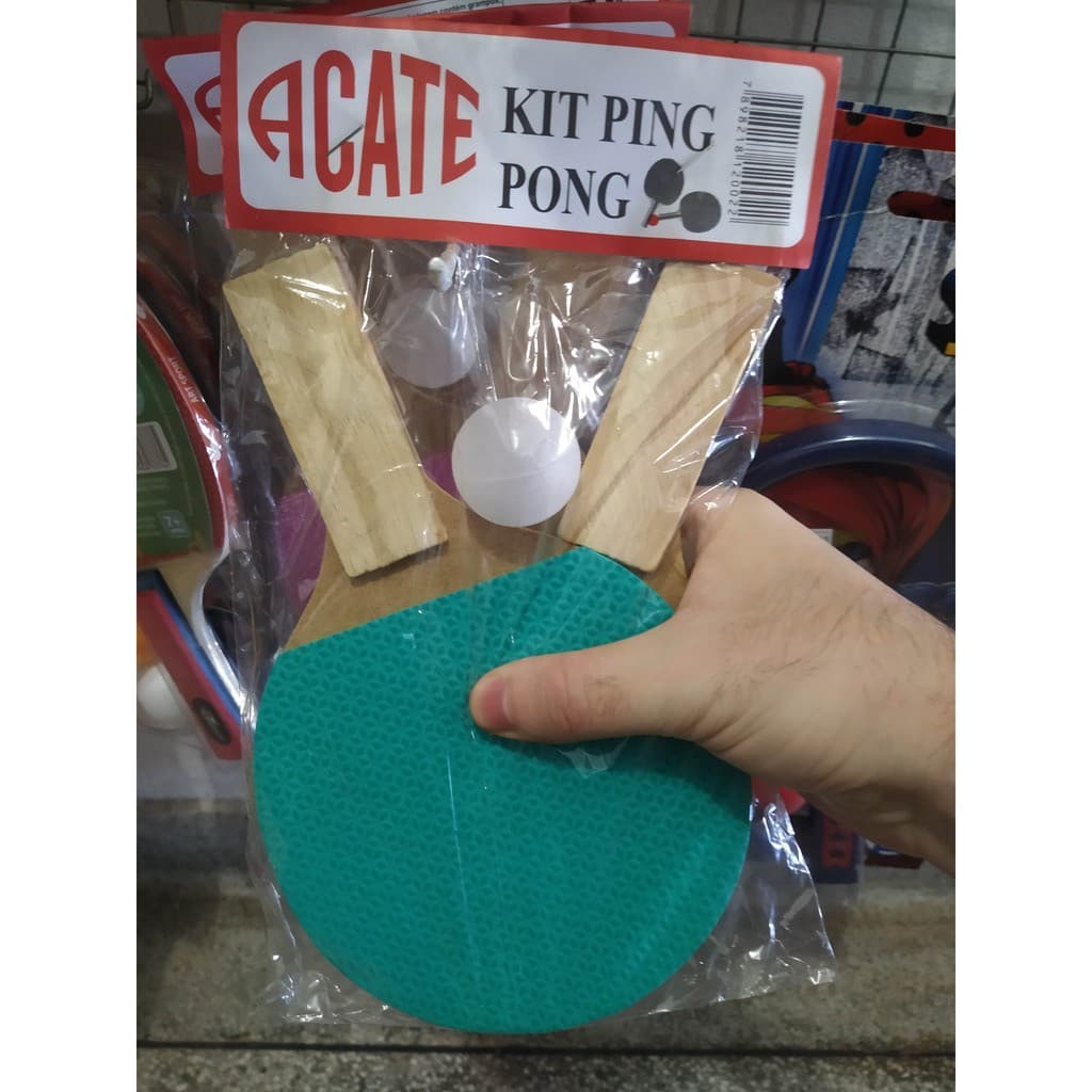 Raquete ping-pong com bolinha