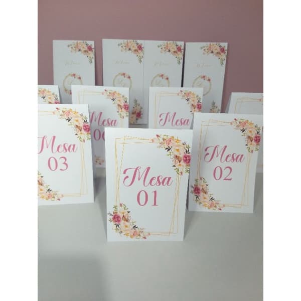 kit menu, agradecimento de mesa casamento