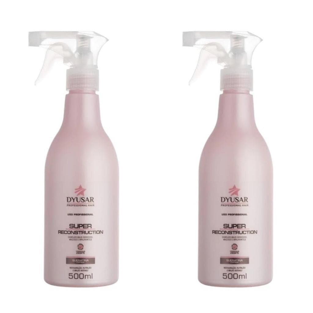 KIT 2 Queratina Cistina Super Reconstrução Capilar Profissional DYUSAR 500ml