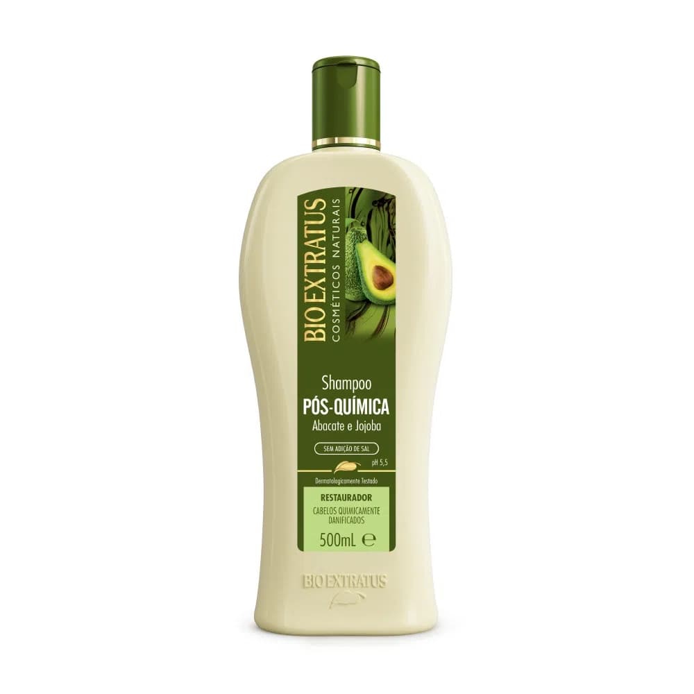 Shampoo Pós Química Abacate E Jojoba Bio Extratus 500ml