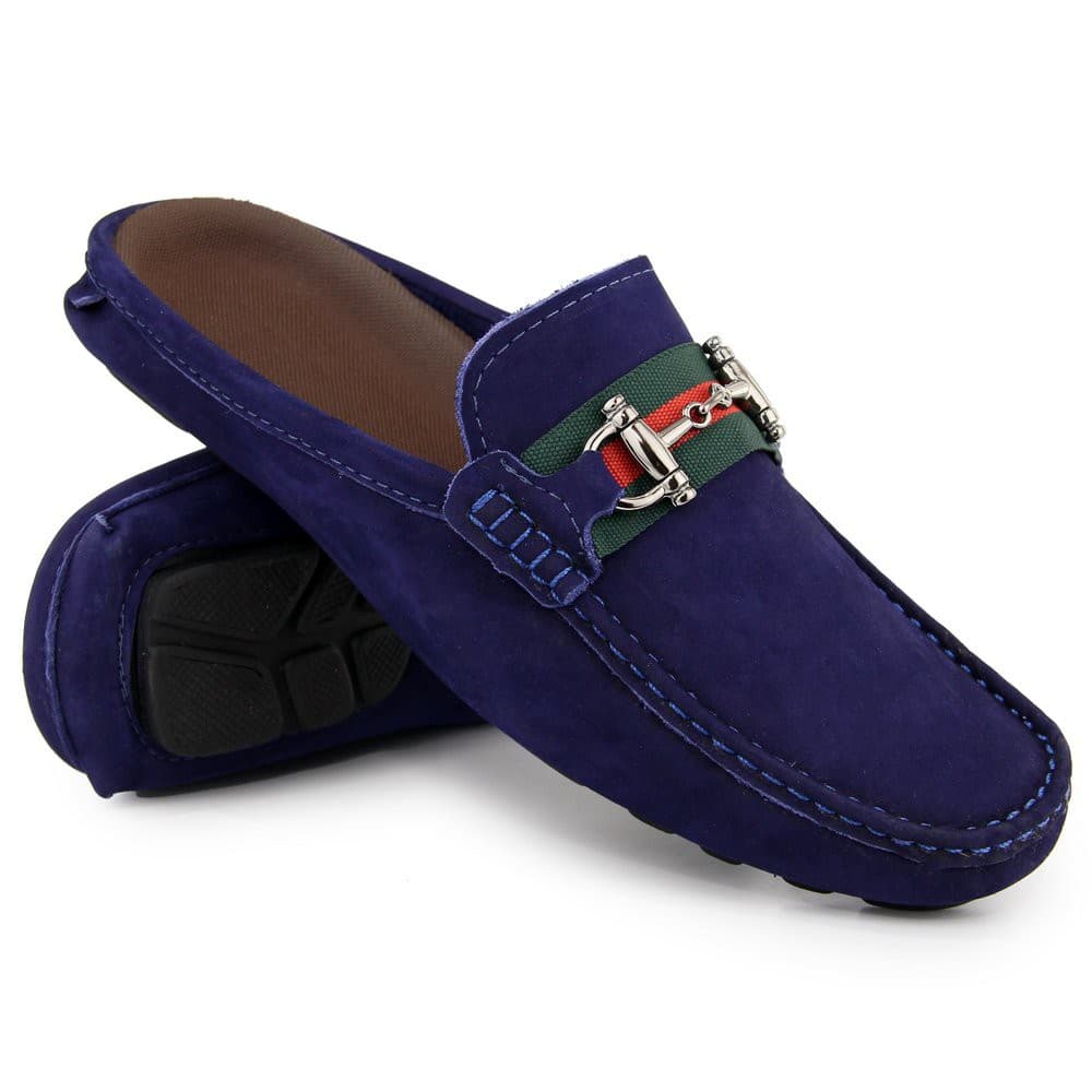 Mule masculino mocassim em couro, casual ,leve e confortável