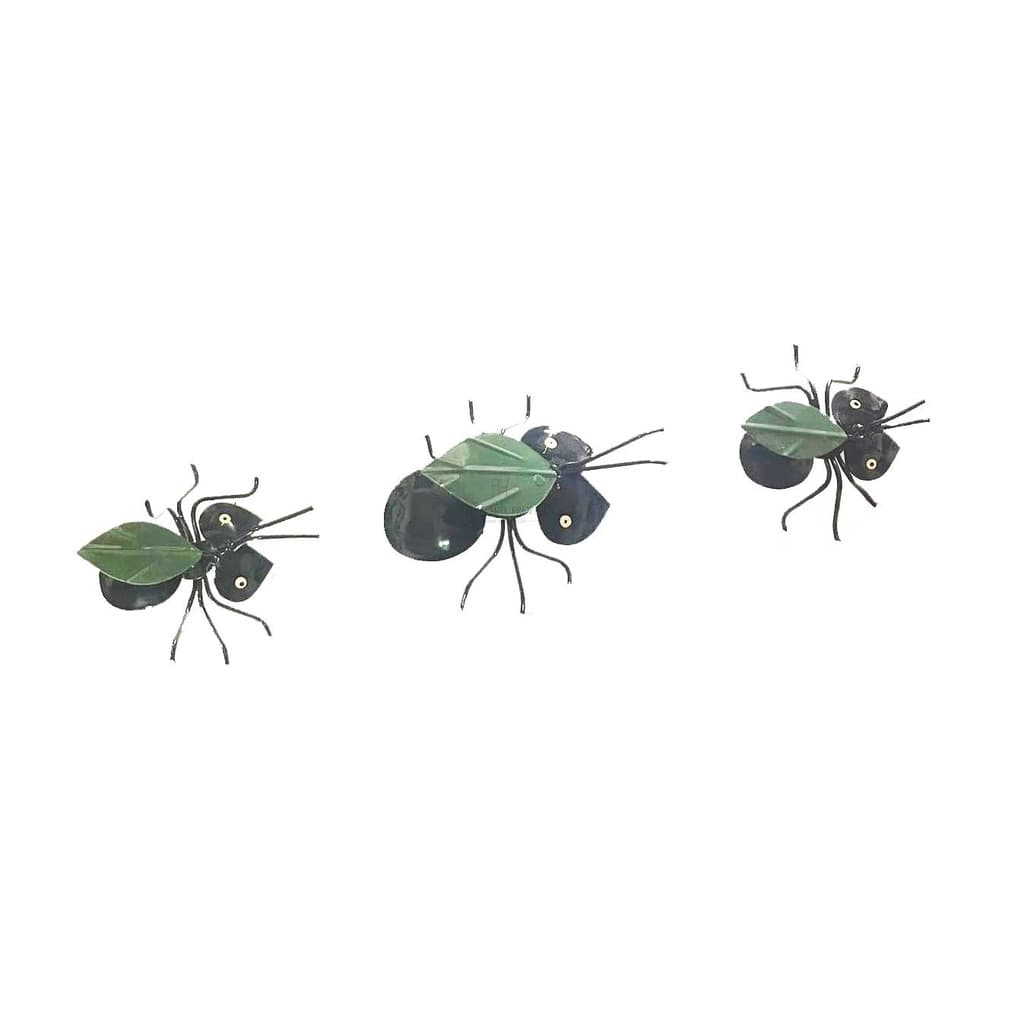 Trio De Formigas Formiguinhas Metal Artesanal DecoraçãO