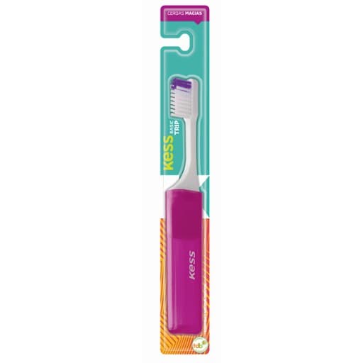 Escova de Dentes Compact Viagem - Cores Variadas - Kess