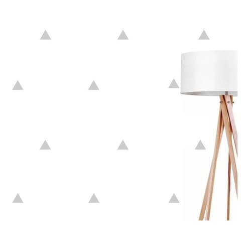 Adesivos De Parede Triângulos Decorativos 100 Unidades 5cm Cinza Quarto Geométrico Decoração
